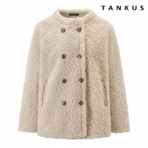 정상가:119,000원 ㅣ 시어링 양털 더블 버튼 라운드 자켓 (TX4JK022L0)