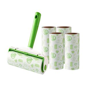 중형 테이프클리너 핸들 1개+리필 5개 /의류 쿠션 카페트 머리카락 먼지 털 침구정리 돌돌이 리필 먼지제거