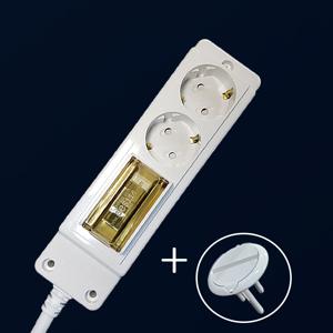 고용량멀티탭 배선2구1.5M  에어컨 건조기 대용량 콘센트