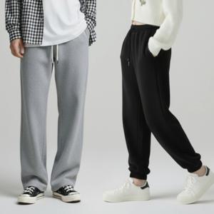 남자 겨울 기모 밴딩 스웻 조거 팬츠 와이드 트레이닝 통바지 남성 츄리닝 편한바지 DP53