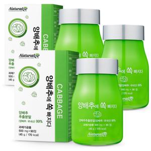 양배추 쏙 빠지다 양배추정 양배추 추출분말 99% 양배추가루 환 90정 3박스 9개월분