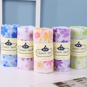 플라워 샤워볼 샤워타올 때타올 부드러운 저자극 때수건 10개입