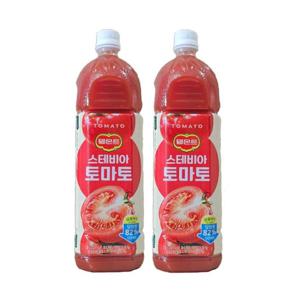 롯데칠성 델몬트 스테비아 토마토 쥬스 1.5L x 12개 무설탕 저당 즙 음료