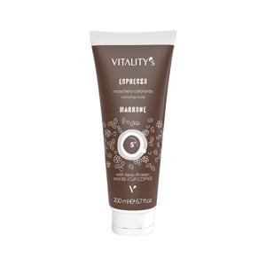 바이탈리티 에스프레소 컬러링 마스크 200ml - 브라운 케라-프로틴 컬러 토닝 트리트먼트