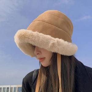 1+1 여성 털 벙거지 모자 버킷햇 방한모자 겨울모자 1+1 행사 중