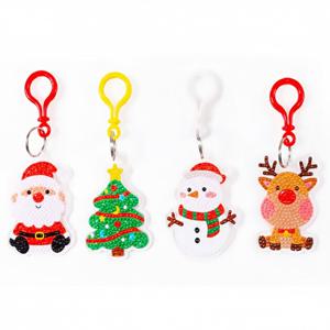 DIY 크리스마스 보석 십자수 키링 만들기 10개 세트 어린이 아동 초등 학생 학교 학습 교구 단체 선물