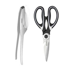 비로르 스테인리스304 뜨는집게+다용도 스텐 주방 가위