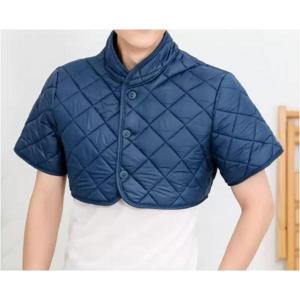 망토 조끼 패딩 퀼팅 반팔 숏 자켓 어깨 경추 보호 방한 수면 베스트