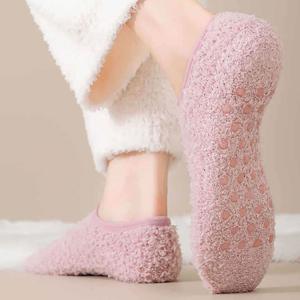 여성용 수면양말 미끄럼방지 덧신 발목 겨울용 양말