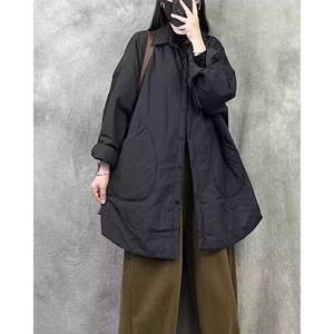 루즈한 클립 면 두꺼운 셔츠 여자 겨울옷 보온 내복 면옷 중장형 캐주얼 재킷 외투