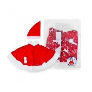 파티클럽 산타망토세트(소) 모자26x42 망토 88x48(cm) / 산타복 크리스마스의상  최신제조 당일배송