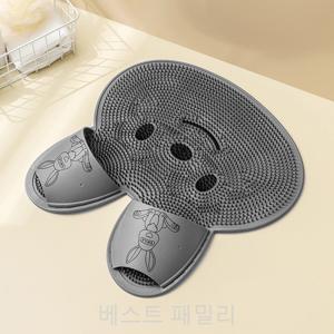 홍운 토끼 풋 브러쉬 매트 발 세척 매트