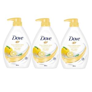 도브 상큼한 유자 바디워시 1L x 3개 /바디클렌저
