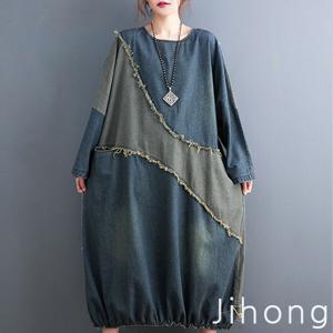 청원피스 모음 빈티지 데님 워싱 멜빵  랩원피스 루즈핏 빅사이즈