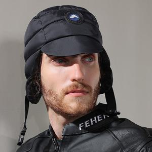 스포츠 패딩모자 방한 방수 방품 기능성 귀달이 골프 스키 남여공용