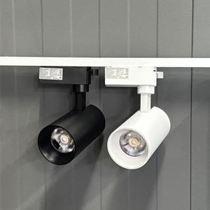 LED 디밍 원통 15W 흑색 전구색 일체형 천장레일 인테리어조명 레일등 조광기조명