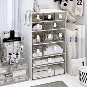 래빗 데스크 오거나이저 책상 화장품 소품 서류 정리함 수납함 사무실 책상위 미니서랍 정리용품 SP020