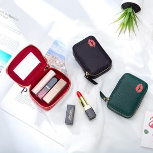 겨울필수 입술 립밤 파우치여성 미니 거울지갑 카드동전수납(CL-888-2) 간편한 여성 메이크업 필수 파우치