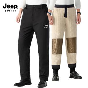 지프 JEEP SPIRIT 그래핀 양털 안감 슬랙스 후리스 안감 팬츠JPCS665SX