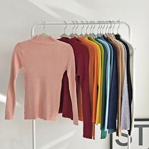 반목니트 여성 반목폴라 골지 긴팔 목폴라 가을 겨울 여자 니트 IY-WKNT1