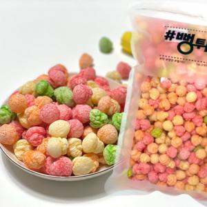 앵두콘 350g+350g 대용량 과자 간식 선물 세트 뻥튀기 봉지 사무실 스낵 탕비실 학교 인간사료 학생 미니