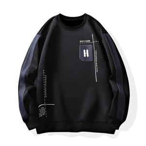 KNMAT멋스럽게 코디하기 좋은 남자 긴팔 맨투맨 라운드 루즈핏 데일리룩 상의