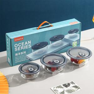 OCEAN SERIES 오션시리즈 고급 내열유리 밀폐용기 세트 포장세트