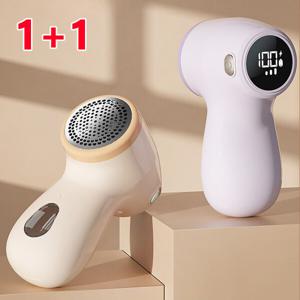 1+1털볼 트리머 6중날 충전식 보풀제거기 세탁소용