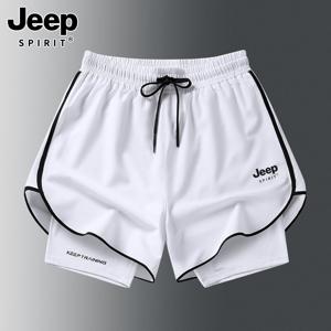 JEEP 지프 여성 2in1 투인원 러닝 쇼츠 레깅스 반바지