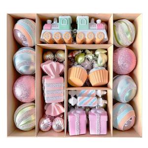 J2K 오너먼트 크리스마스 트리 장식 캔디 파스텔 80PCS