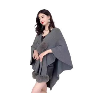 가을 겨울 신상 털공 숄 다기능 코디 큰 사이즈 헐렁해 날씬해 보이는 니트 카디건 스카프 불규칙 숄