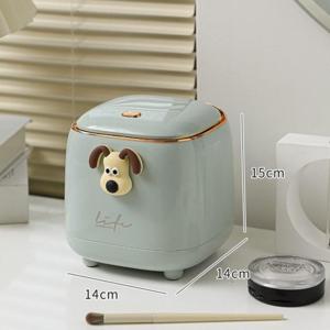 귀여운 강아지 원터치 미니 휴지통