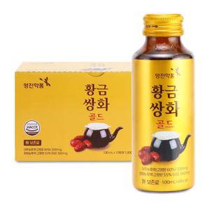 보고신약 영진 황금 쌍화골드 100ml10병 손님용/웰컴/에너지/드링크/병/음료/대추/쌍화탕/어르신/부모님