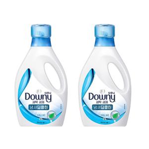 다우니 프리미엄 액체형 세제 냄새딥클린 블루 1.0L 2개