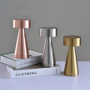 Mushroom 메탈 덤벨 무드등 터치형 거실스탠드 테이블 충전식 무드등 1+1