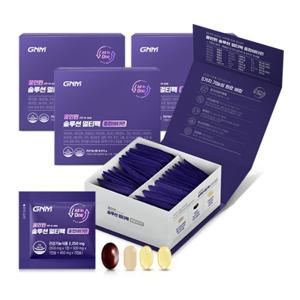 GNM 올인원 솔루션 멀티팩 종합비타민+밀크씨슬+오메가3+루테인+코큐텐 한팩에 멀티 72g 2개