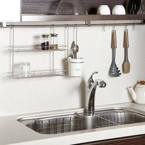 SOK 행거레일 3종세트 주방 싱크대 씽크대 스텐 선반