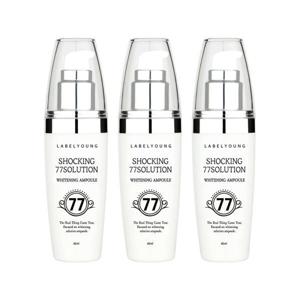 기능성 미백앰플/쇼킹77솔루션화이트닝앰플  2+1 톤업미백케어 수분앰플