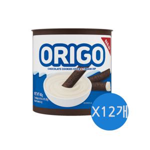 오리고 화이트초코 쿠키 스틱과자 40g x12개 / 초코스틱