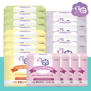 더쏨 국산 무접착제 울트라슬림핏 유기농 생리대  x 4팩