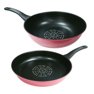 키친아트 NEW 다이아몬드 후라이팬 28cm+궁중팬 28cm 통주물 프라이팬 웍 튀김팬 2종세트 1+1 국내생산