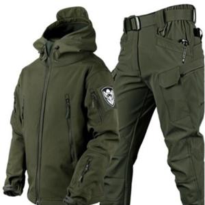 KJP야상 겨울 기모 두껍게 바람막이 작업복 세트 남자 바다낚시 작업복 야상