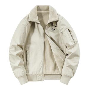 JEEP 남자 톱 기모 두꺼운 따뜻한 코튼 코트 재킷