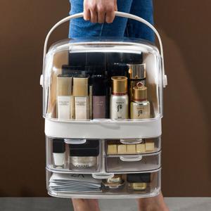 2단 3단 아크릴 투명 화장품 정리함 정리대 서랍형 화장대 메이크업 수납함 보관함