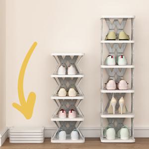 높이가 조절되는 접이식신발장 좁은현관 신발정리대 신발보관함