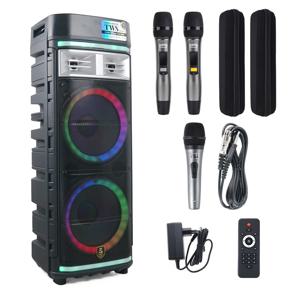 이동형 충전식 버스킹 앰프 블루투스 마이크 스피커 세트 CR500EAB