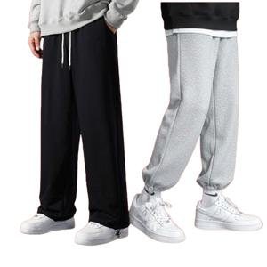 1+1 겨울 남성 기모 와이드 팬츠 트레이닝 바지 운동용 데일리 남자 밴딩 바지