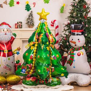 대형 스탠드 크리스마스 풍선트리 포토존 꾸미기 눈사람 산타풍선