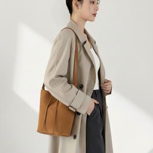 스웨이드 버킷백 가죽 숄더백 토트백 데일리 가벼운 세무 가방 CY8001310