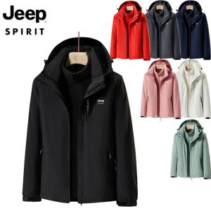지프 JEEP SPIRIT 2025 야상 바람막이 남녀공용 트리플 투피스 등산복 바람막이 패딩